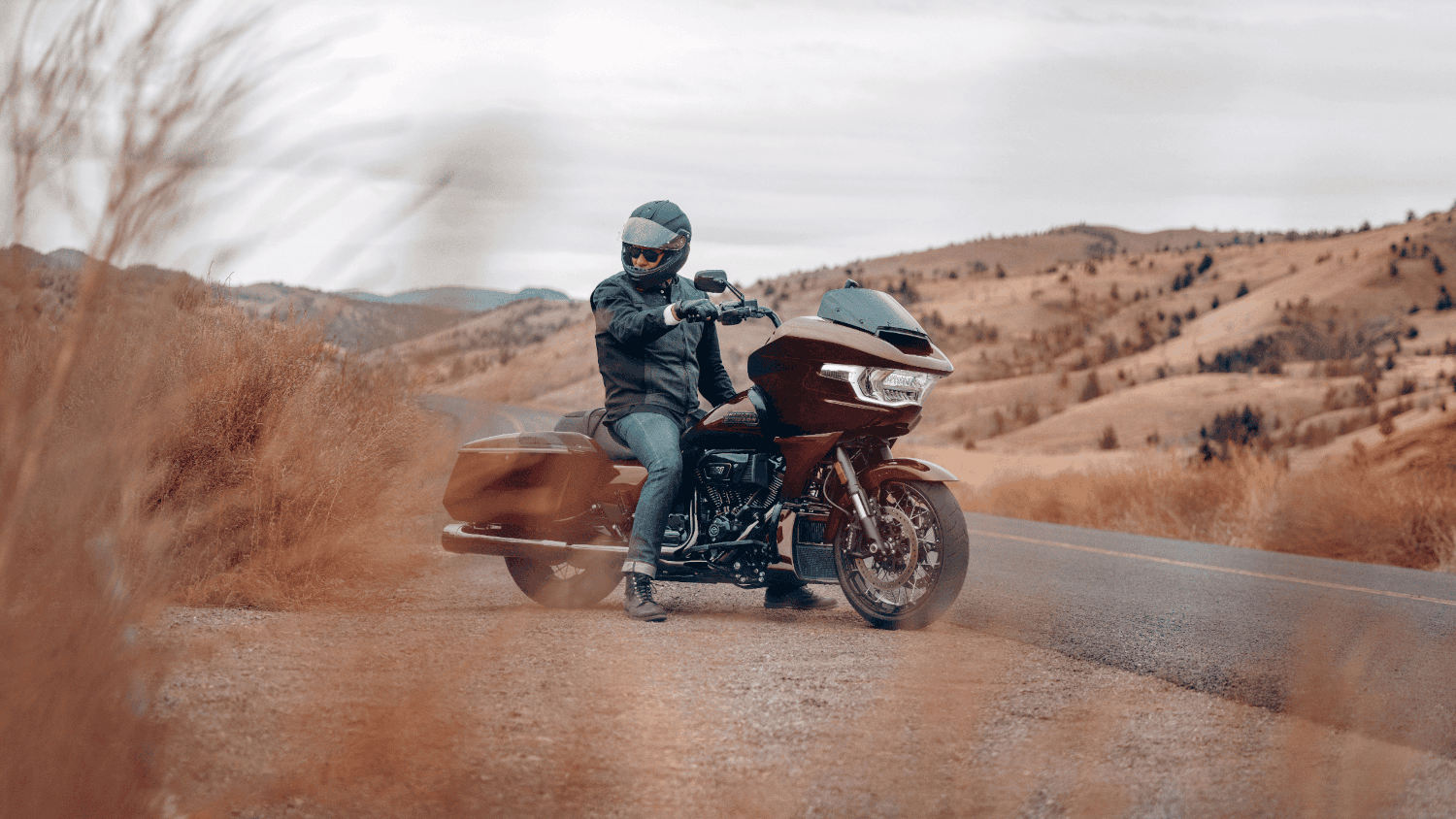 2024 Harley-Davidson&reg; CVO&trade; Road Glide&reg; on scenic road, rider ready to cruise